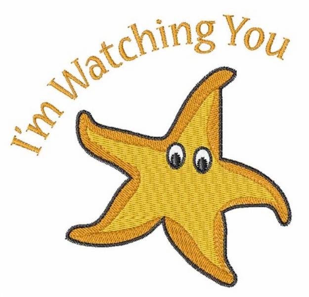 Picture of Watching Starfish Machine Embroidery Design