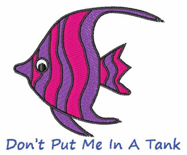 Picture of Cute Angel Fish Machine Embroidery Design