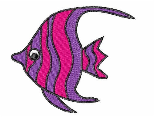 Baby Angel Fish Machine Embroidery Design