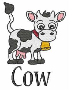 Picture of Cute Cow Machine Embroidery Design