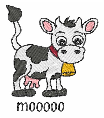 Moo Cow Machine Embroidery Design