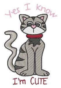 Picture of Cute Cat Machine Embroidery Design