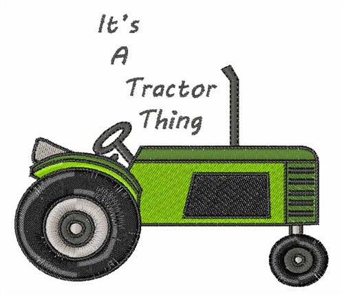 Tractor Thing Machine Embroidery Design