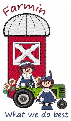 Farmin Dolls Machine Embroidery Design