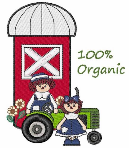 Picture of 100% Organic Farming Machine Embroidery Design