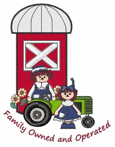 Family Owned Farm Machine Embroidery Design