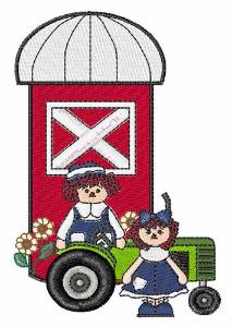 Picture of Ann and Andy Doll Farm Machine Embroidery Design