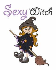 Picture of Sexy Witch Machine Embroidery Design