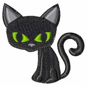 Picture of Cartoon Black Cat Machine Embroidery Design