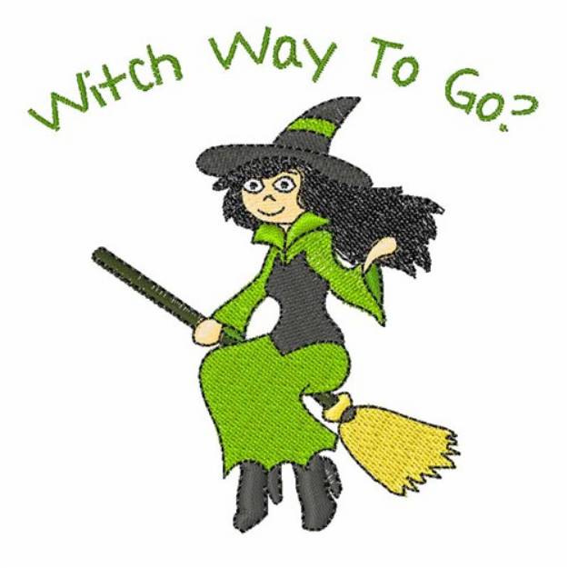 Picture of Witch Way Machine Embroidery Design