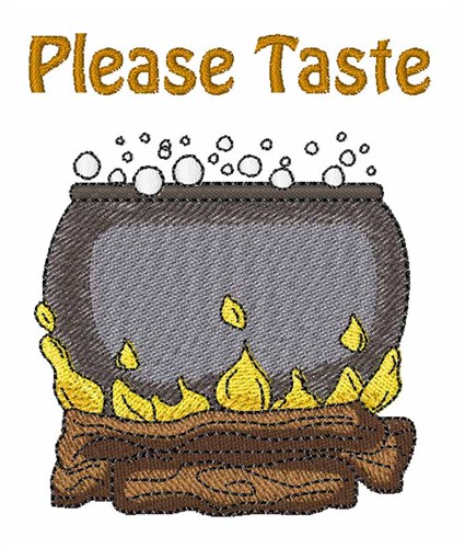 Please Taste Brew Machine Embroidery Design