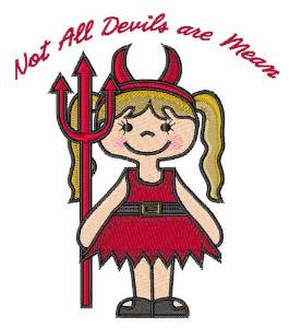Picture of Cute Devil Costume Machine Embroidery Design