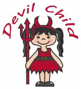 Picture of Devil Child Machine Embroidery Design