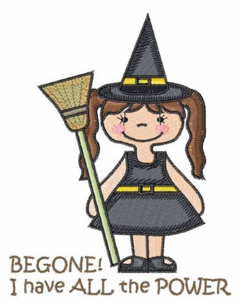 Picture of Begone Witch Machine Embroidery Design