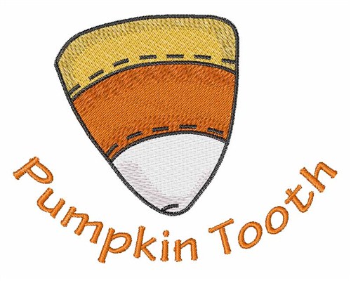 Pumpkin Tooth Machine Embroidery Design