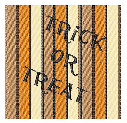 Trick Or Treat Machine Embroidery Design