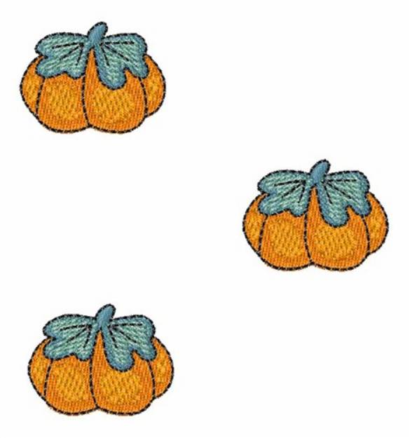 Picture of Cute Pumpkins Machine Embroidery Design