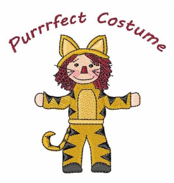 Picture of Tiger Doll Costume Machine Embroidery Design