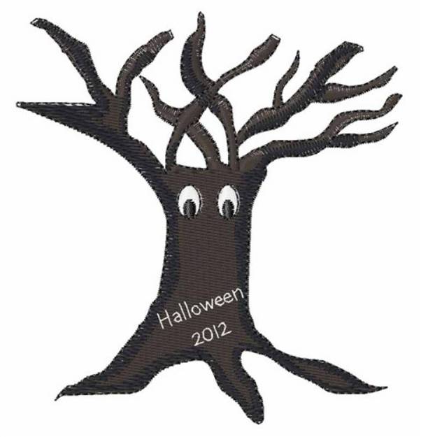 Picture of Halloween Tree 2012 Machine Embroidery Design