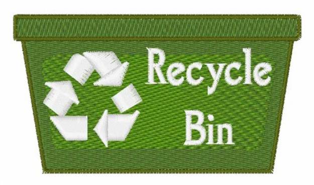 Picture of Recycle Bin Machine Embroidery Design