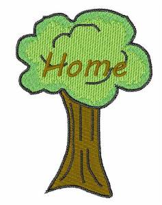 Picture of Home Tree Machine Embroidery Design