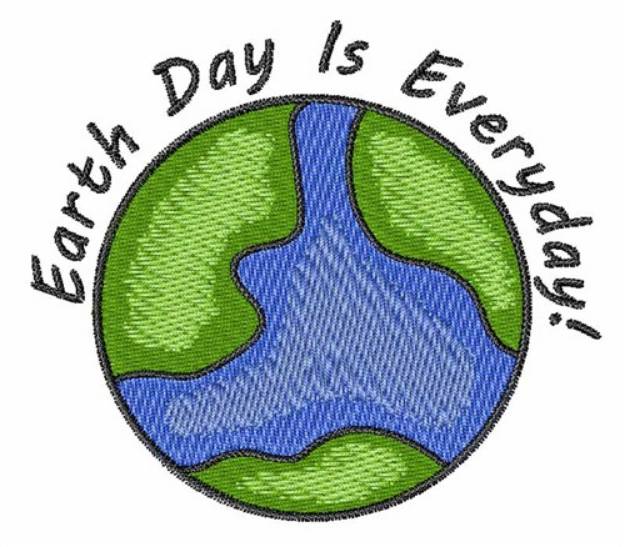 Picture of Everyday Earth Day Machine Embroidery Design
