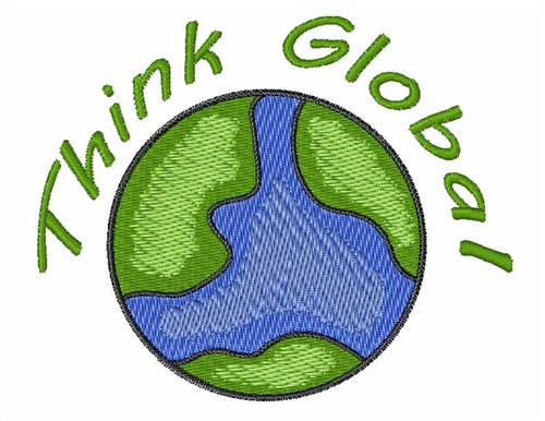 Think Global Machine Embroidery Design