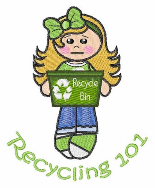 Picture of Recycling 101 Machine Embroidery Design