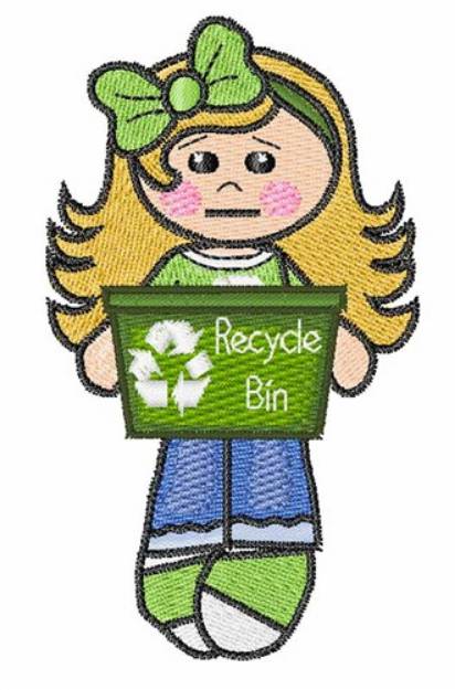 Picture of Recycle Girl Machine Embroidery Design