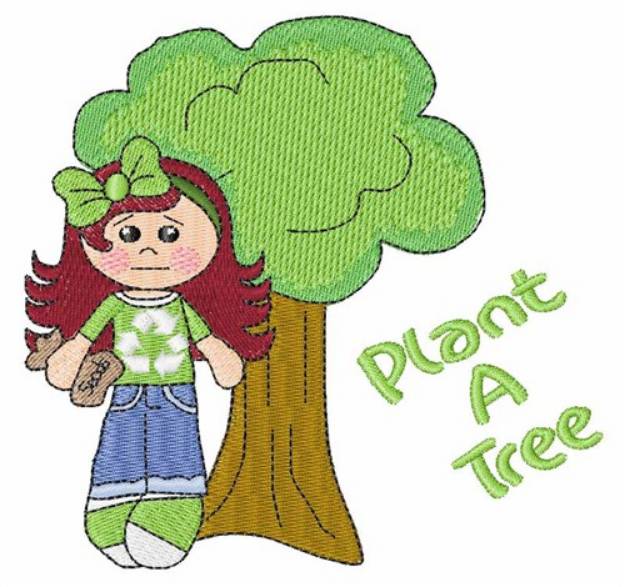 Picture of Plant a Tree Machine Embroidery Design
