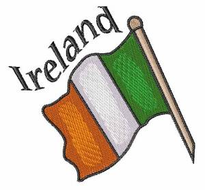 Picture of Ireland Flag Machine Embroidery Design