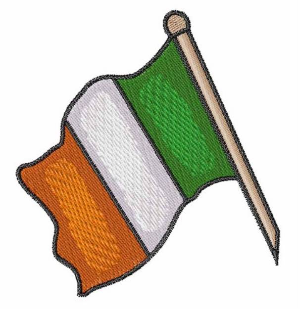 Picture of Irish Flag Machine Embroidery Design