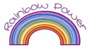 Picture of Rainbow Power Machine Embroidery Design