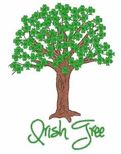 Picture of Irish Tree Machine Embroidery Design