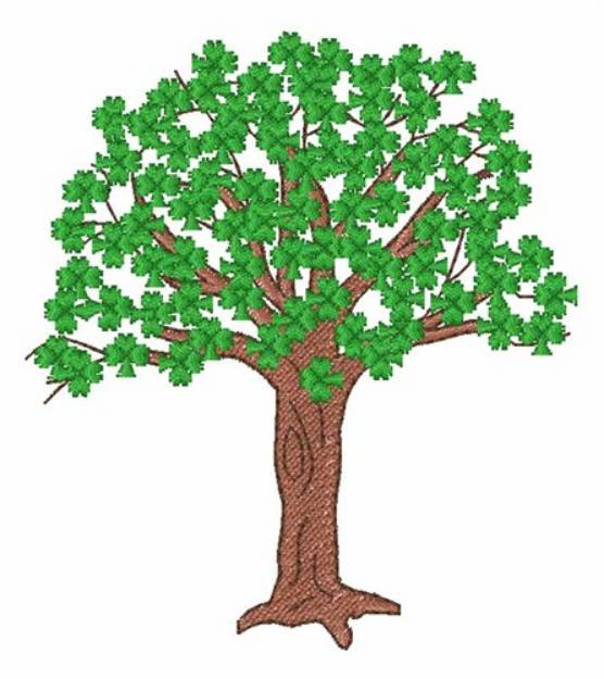 Picture of Clover Tree Machine Embroidery Design
