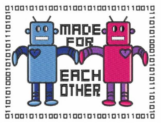 Picture of Made for Each Other Machine Embroidery Design