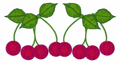 Cherries Border Machine Embroidery Design