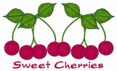 Sweet Cherries Machine Embroidery Design