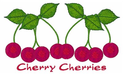 Cherry Cherries Machine Embroidery Design