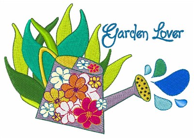Garden Lover Machine Embroidery Design