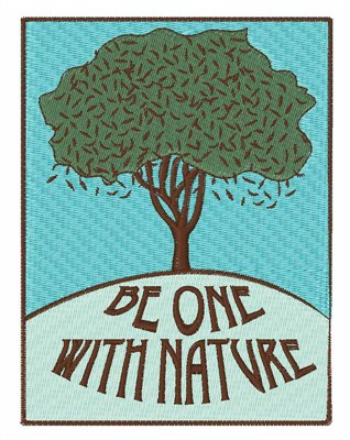 Be One With Nature Machine Embroidery Design