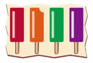 Picture of Flavored Popsicles Machine Embroidery Design