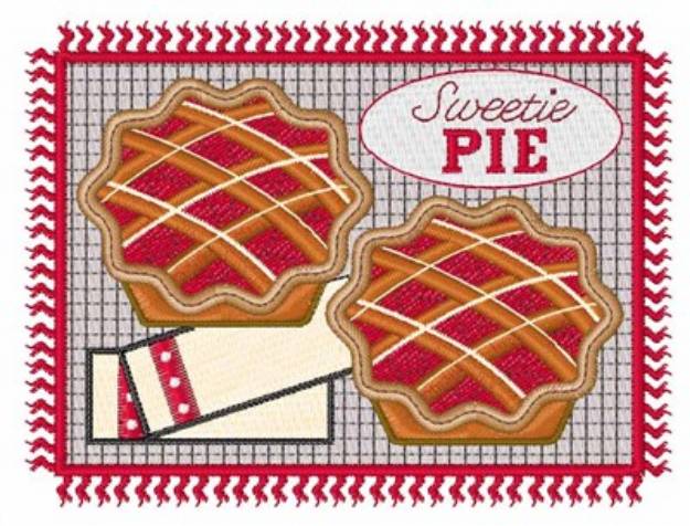 Picture of Sweetie Pie Machine Embroidery Design
