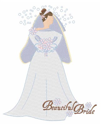 Beautiful Bride Machine Embroidery Design