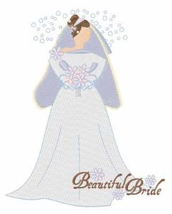 Picture of Beautiful Bride Machine Embroidery Design