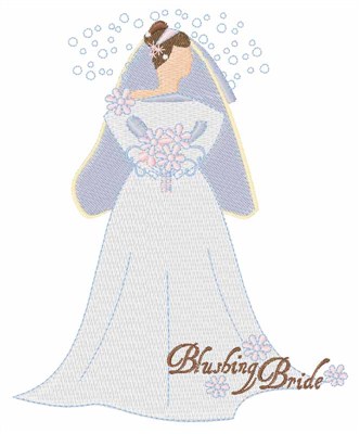 Blushing Bride Machine Embroidery Design