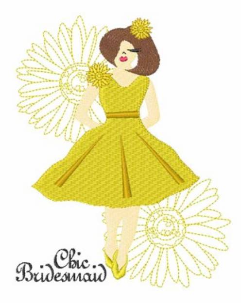 Picture of Chic Bridesmaid Machine Embroidery Design