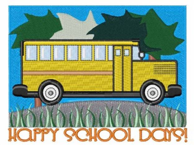 Picture of Happy School Days Machine Embroidery Design