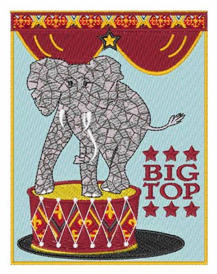 Big Top Machine Embroidery Design