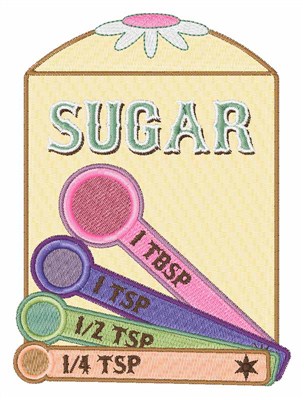 Sugar Canister Machine Embroidery Design